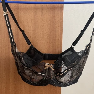 Black sheer lace bra - Black sheer lace bra. Size 65E. Good condition.