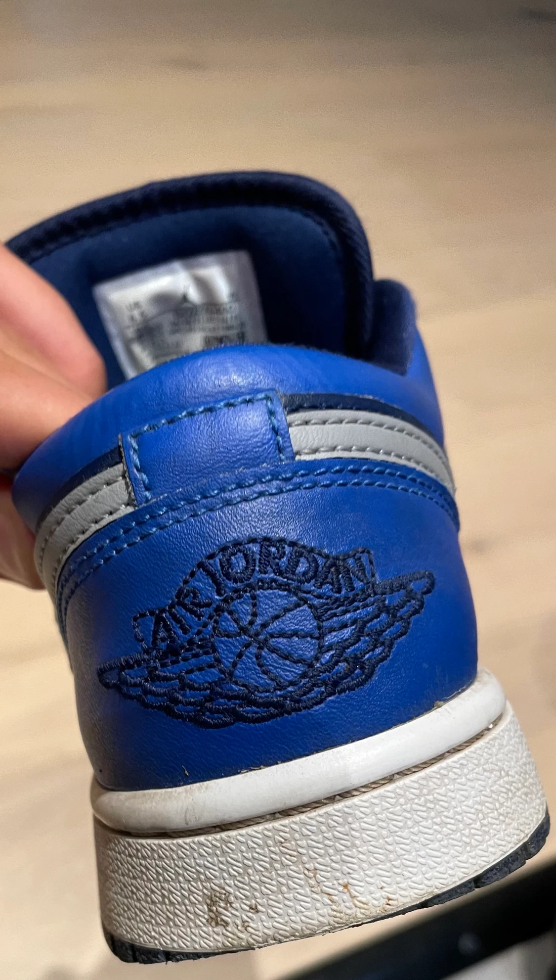 Jordan 1 low blåa - 90