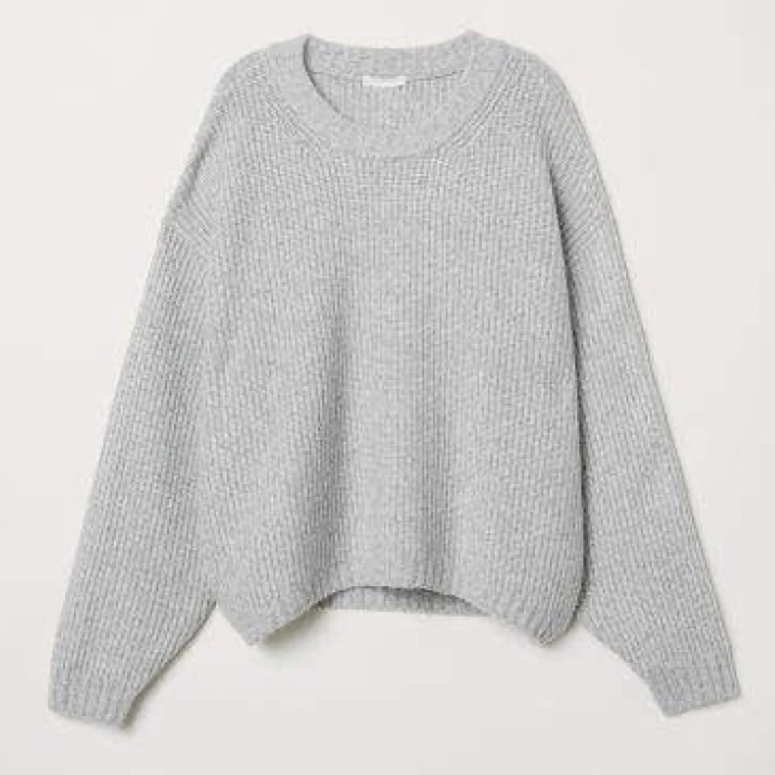 Ljusgrå stickad tröja 