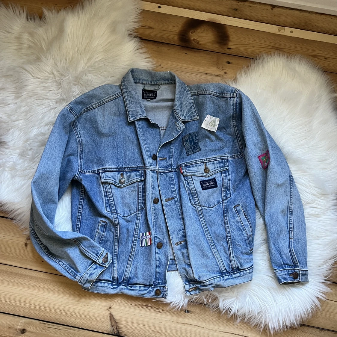 Vintage jeans jacka - 90