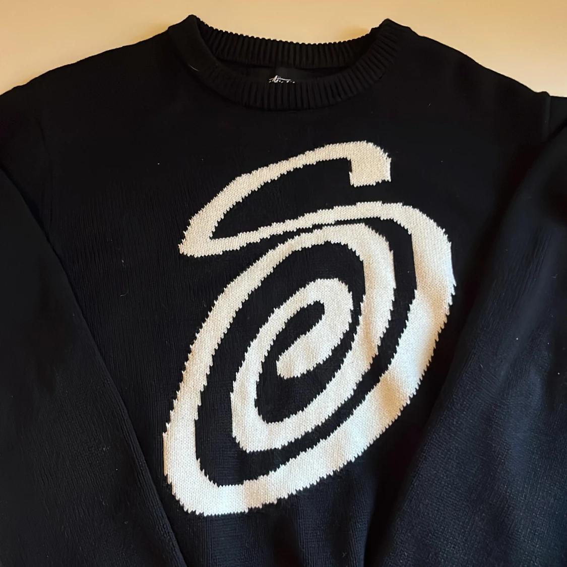 Stussy knit Large swirl Sweatshirt Large - 90