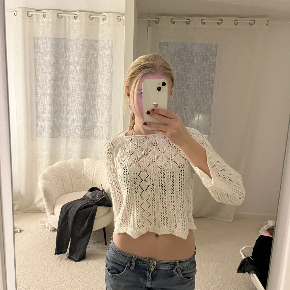 Superfin trekvarts tröja