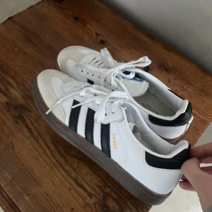 Adidas Samba - Fejk!! adidas samba, köpta på en marknad i vietnam💛står storlek 40, men tyvärr för små för mig som är strl 39:(  knappt använda!