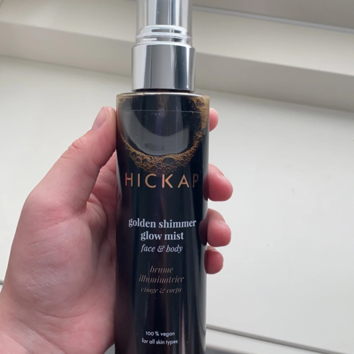 Hickap golden shimmer glow mist +frakt - 90