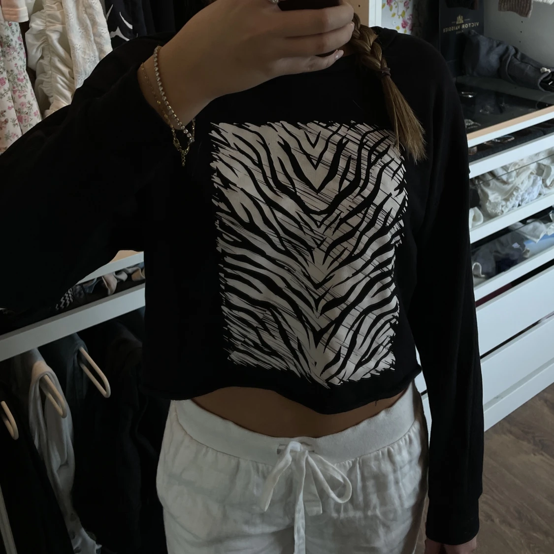 Tröja med zebra