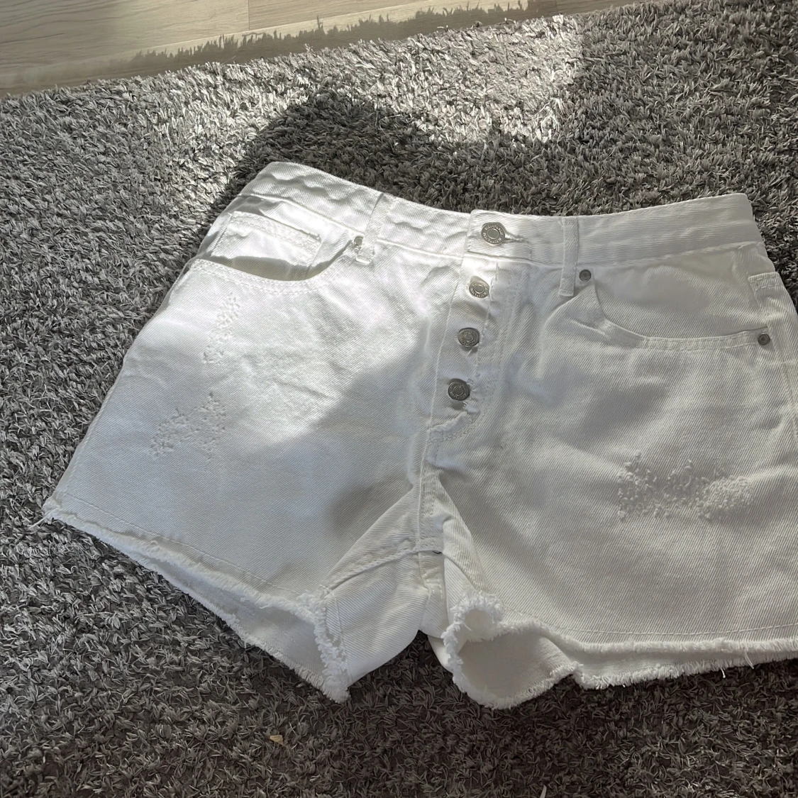 Jeans shorts vit - 90