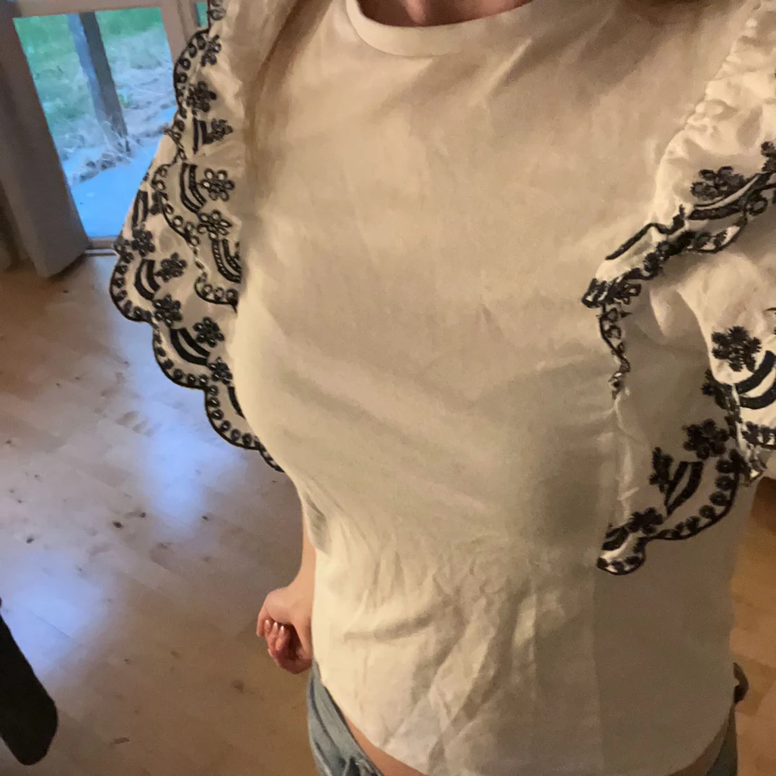 Söt volang tröja - 90