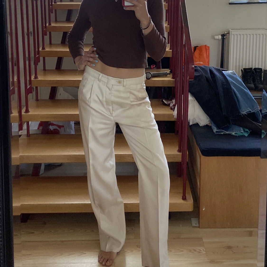 Vintage kostymbyxor