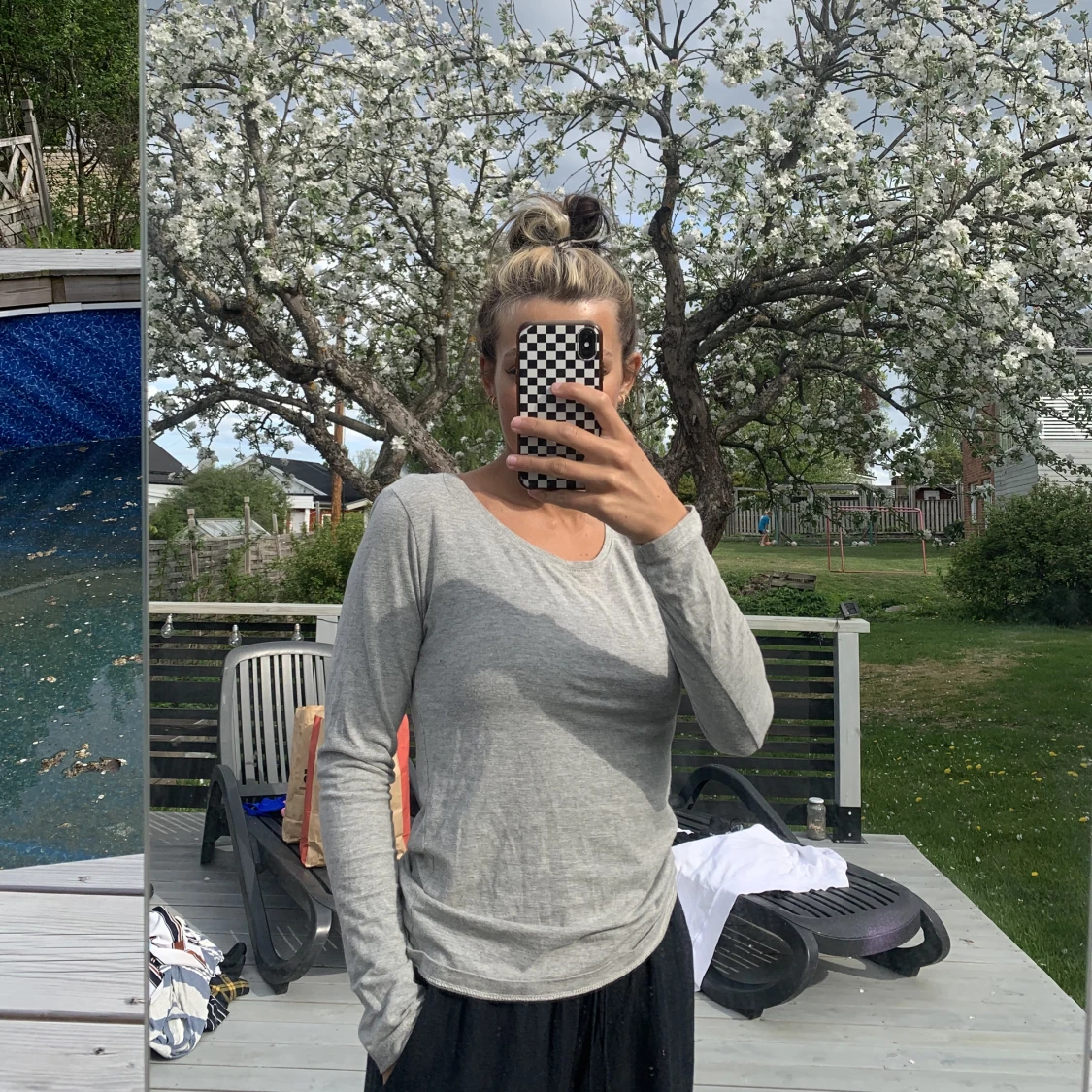 Grå långärmad tröja - 91