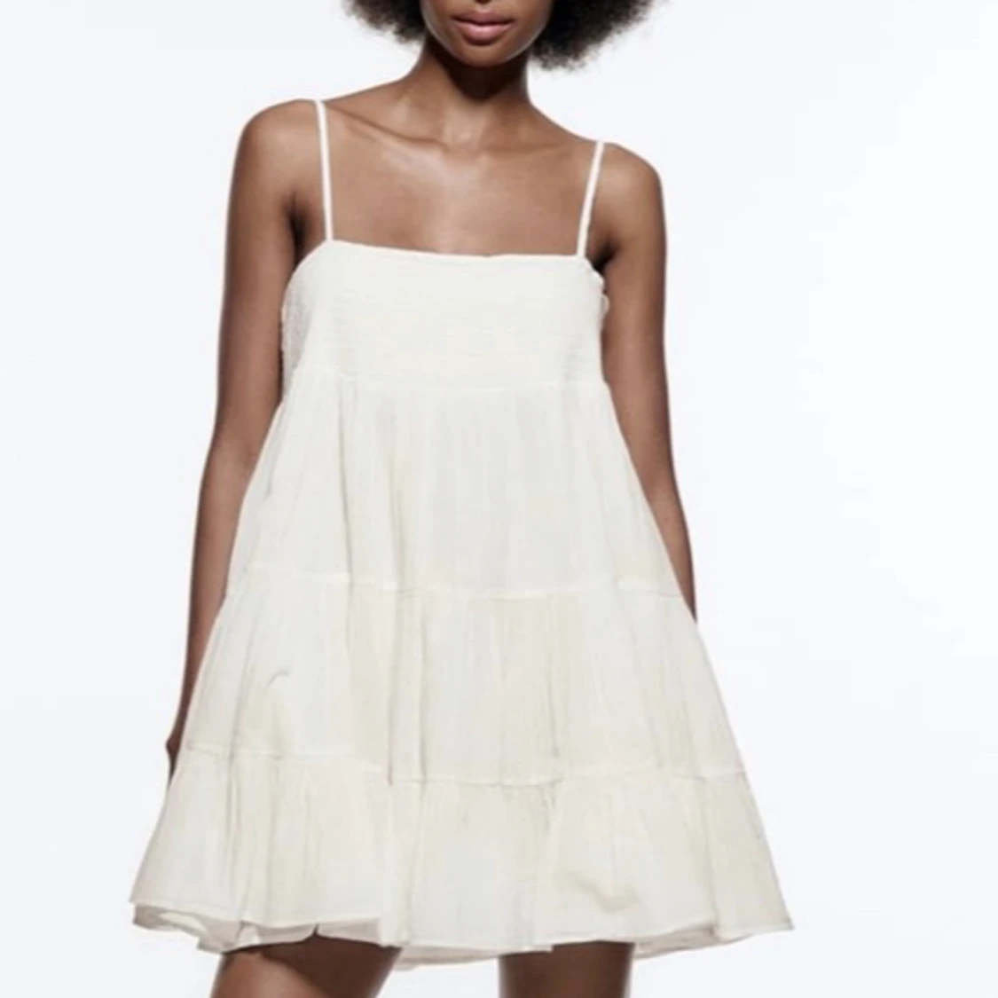 Vit zara klänning  - 90