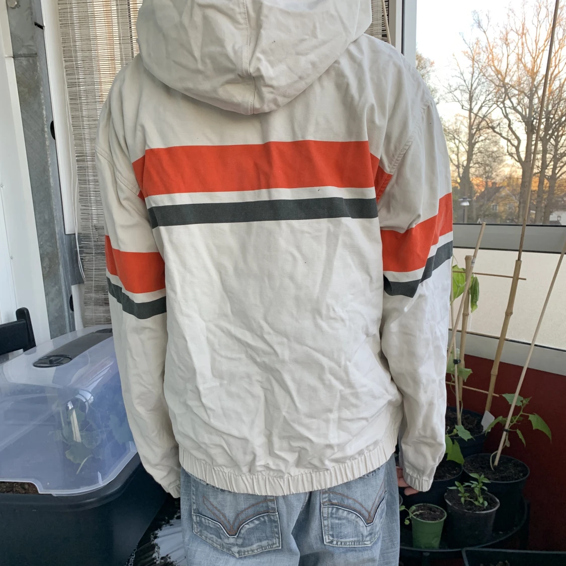 stussy beige zip vintage - 90