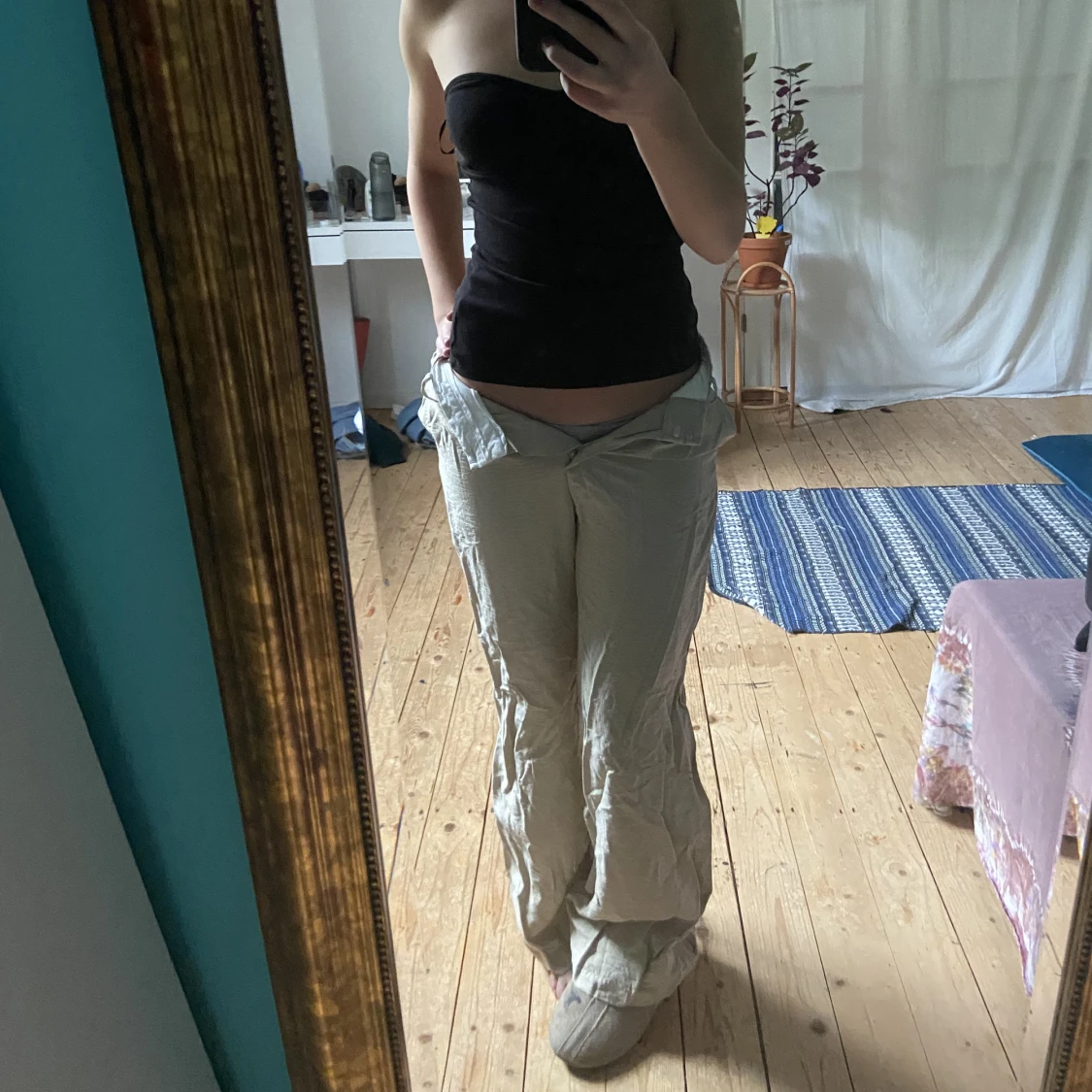 Jätte najs kostymbyxor i beige !! 🤎💛🤍🍹🎞️ - 90