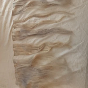 Rapunzel Sleek clip on set - Använt fåtal gånger 50 cm Nypris 2400kr  6 delar av löshår Använt silvershampoo på håret för att göra det mindre gult, på sista bilden kan ni se hur håret ser ut på. 