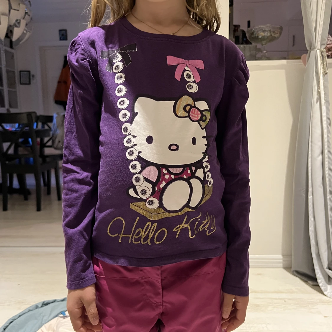 Långärmad tunn HELLO KITY tröja (110/116) - 90