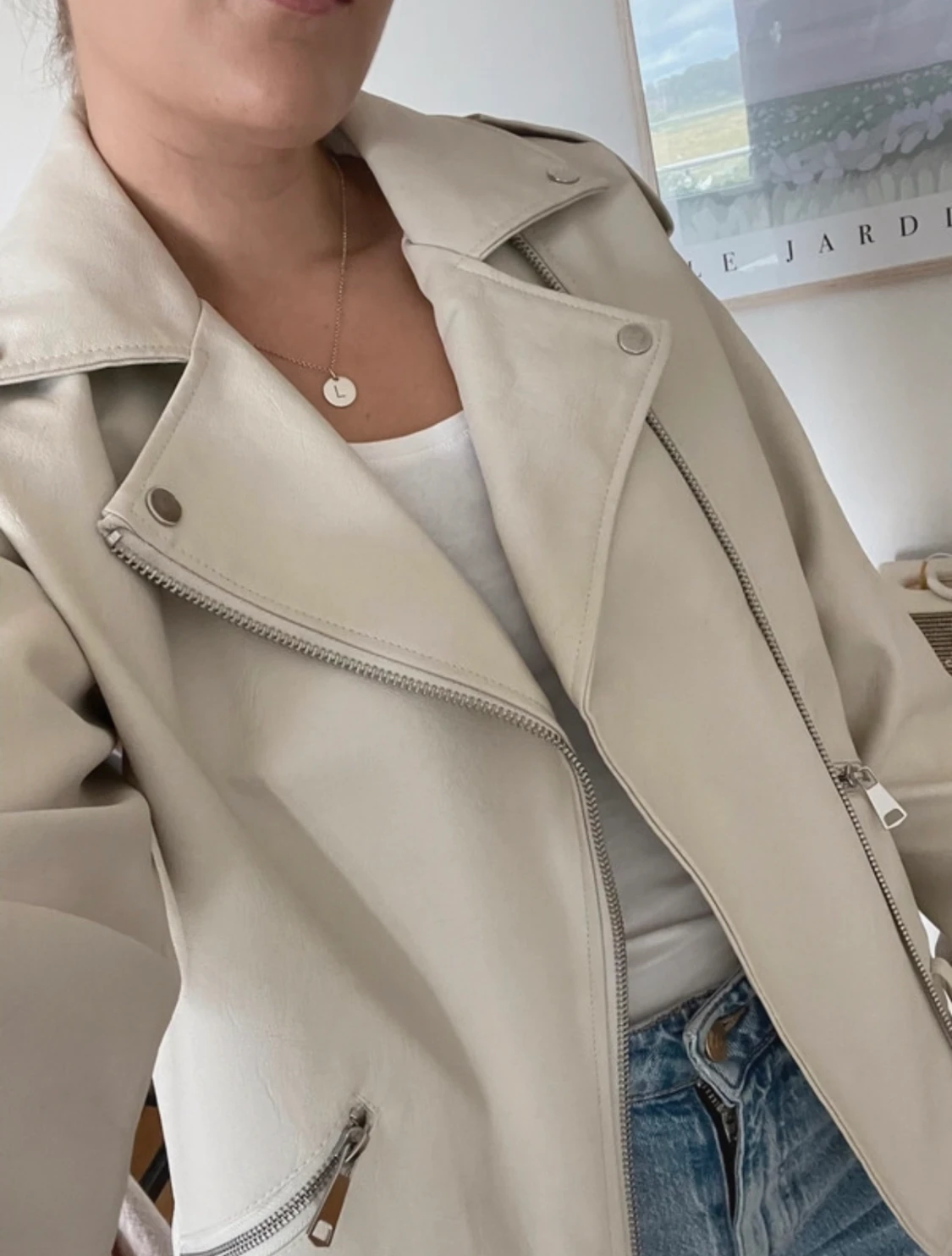 Beige skinnjacka från Missguided  - 90
