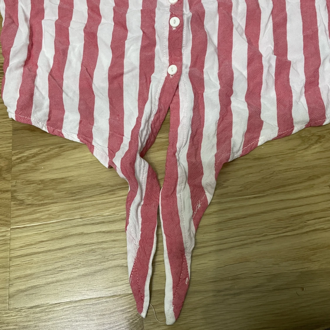 Rosa randigt linne  - 91