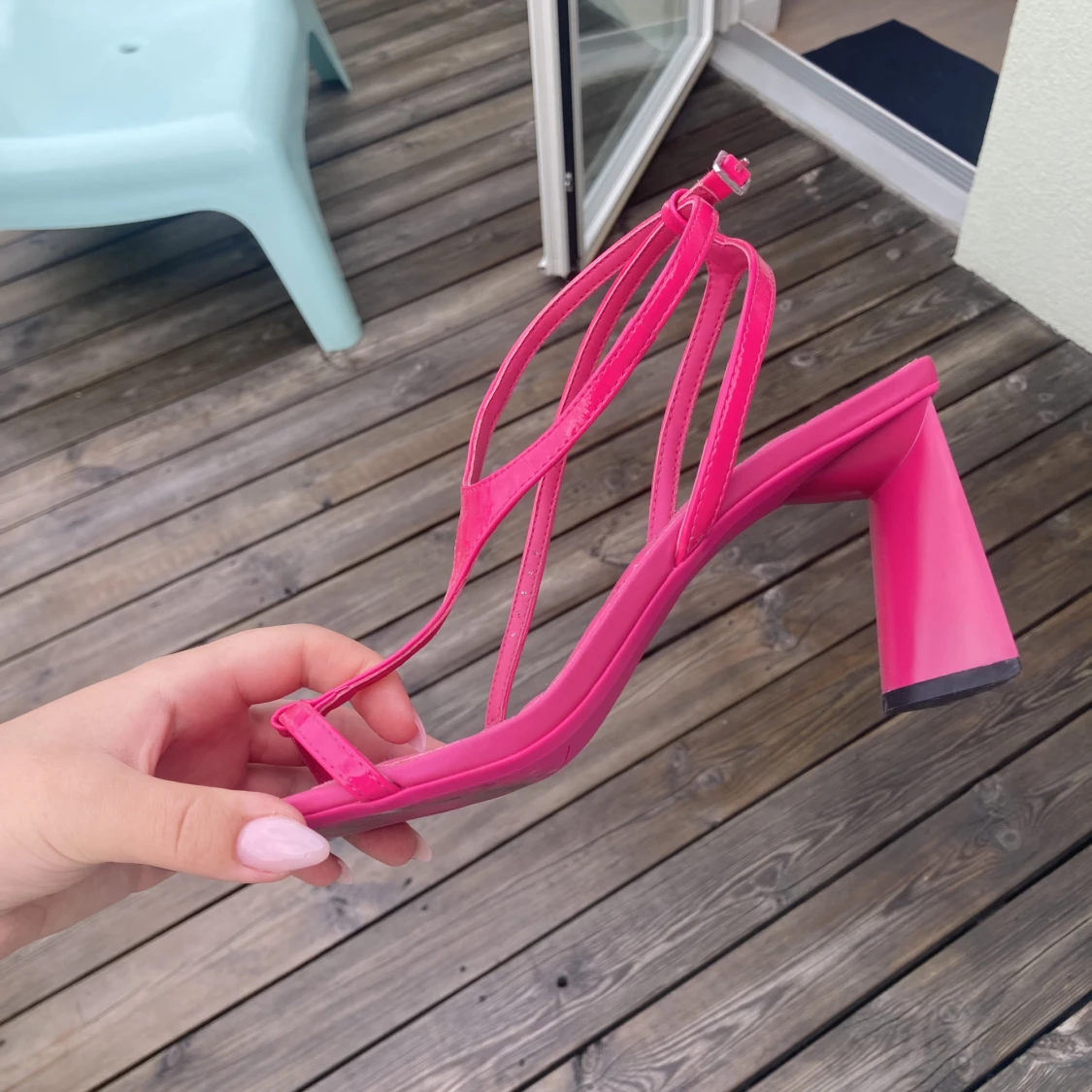 Rosa blockklackar - 91