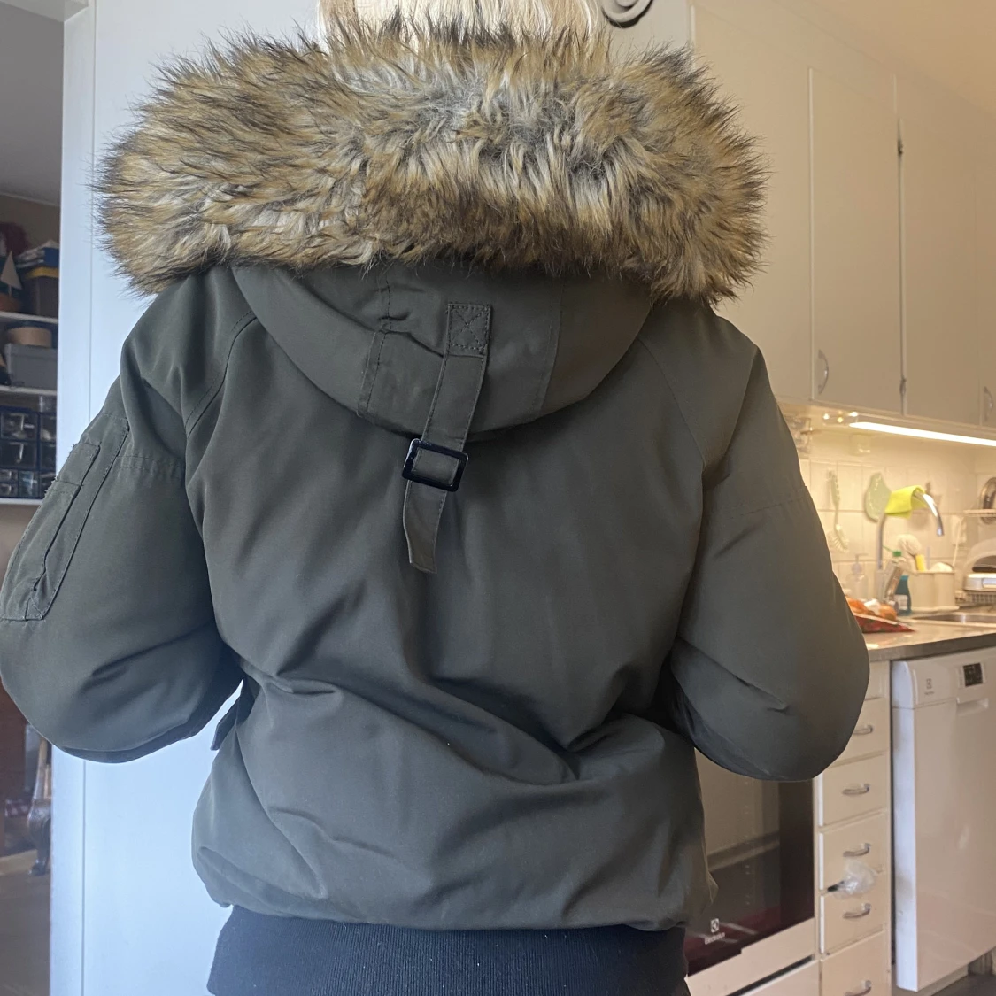 Grön vinterjacka  - 90