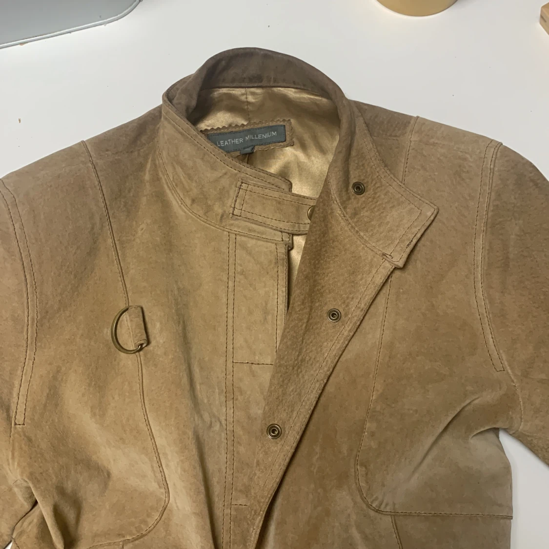 Beige skinnjacka  - 91