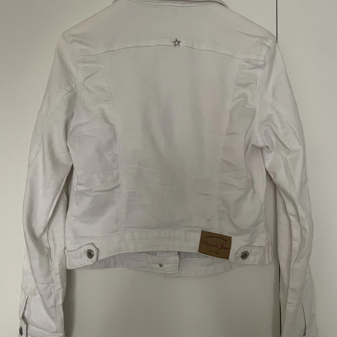 vit Jeansjacka  - 90