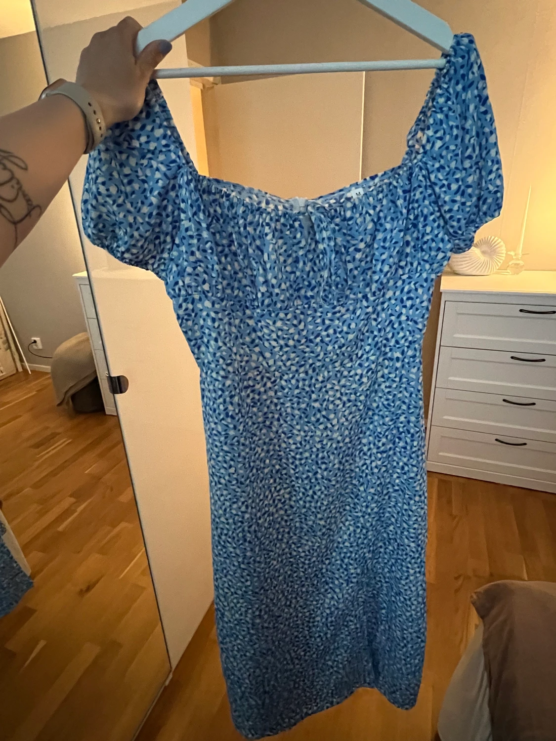 Blå långklänning - 90