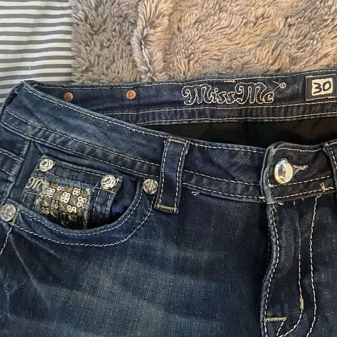 Lågmidjade jeans - 90