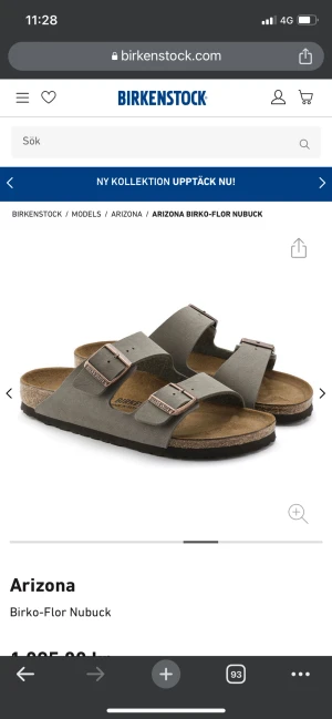Birkenstock Arizona || Stone - Nyinköpta birkenstocks i färgen Stone. Säljer dem pga att de är lite för stora, har vanligtvis storlek 41 - 42 så skorna är stora i sina storlekar. Endast hunnit använda dem ca 3 gånger. Kartong finns kvar, färgen är som på bild 2 & 3.  Mvh David