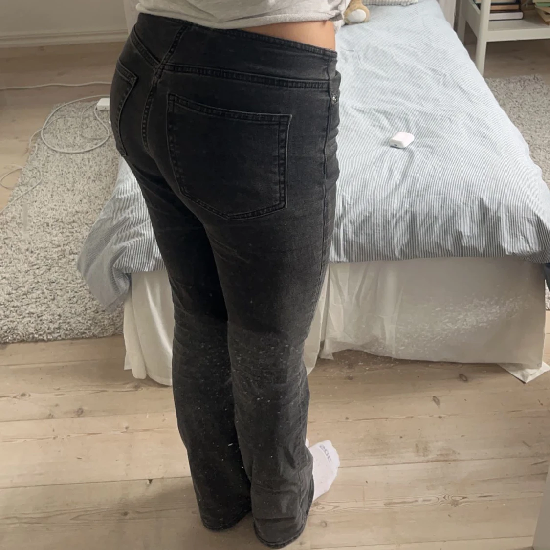 Lågmidjade bootcut - 90