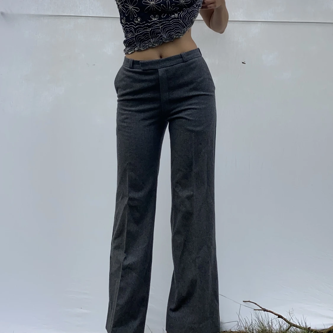 Vintage yllekostymbyxor - 91