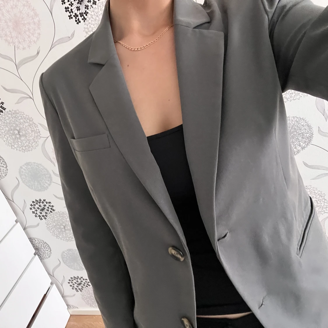 Mörkgrå blazer - 90