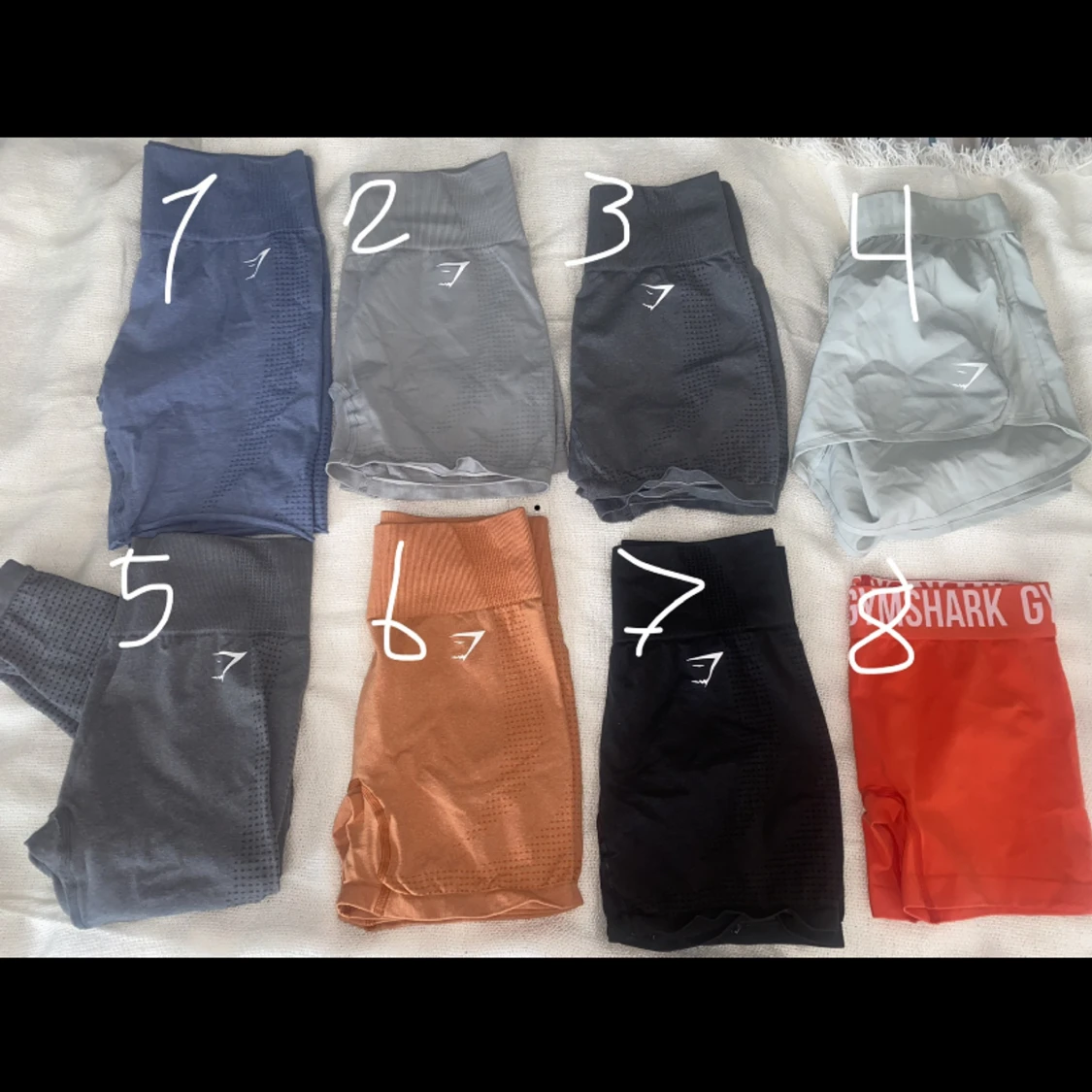 gymshark shorts/tights