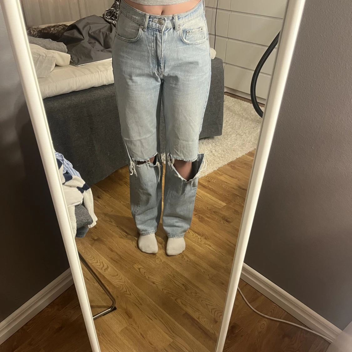 90s high waist jeans från gina