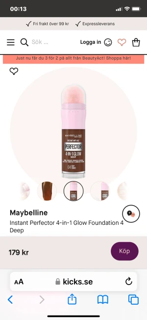 Maybelline 4 in 1 perfector - Säljer denna trendiga produkten då den inte funkar på mig. Färg 04 deep founce, jättefin färg och jättefint glow🙌🙌 Endast testad!! Pris kan diskuteras 💖💖