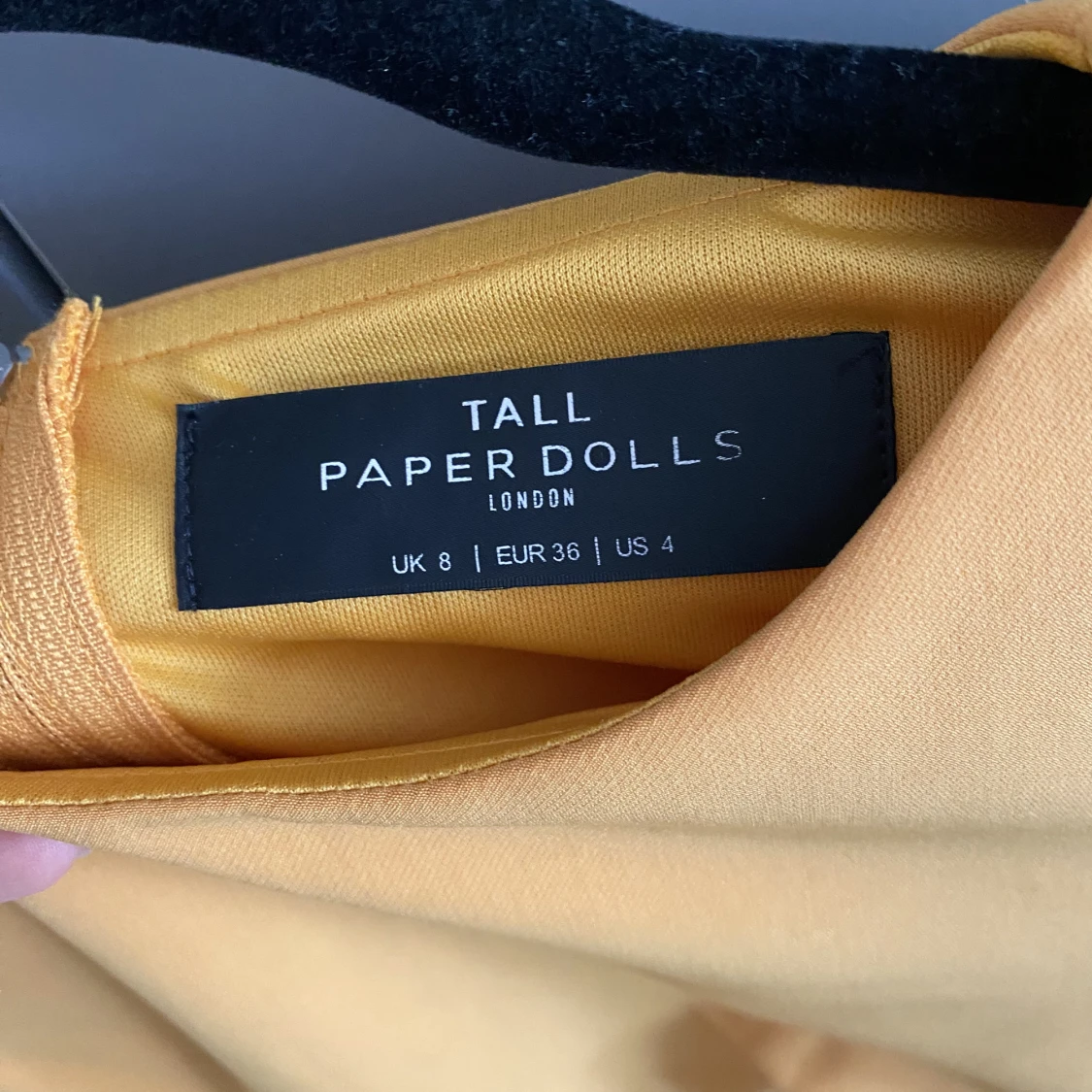 Paper folks gul klänning - 90