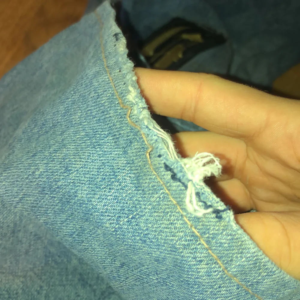 As feta baggy jeans med tryck där bak. Jeans & Byxor.