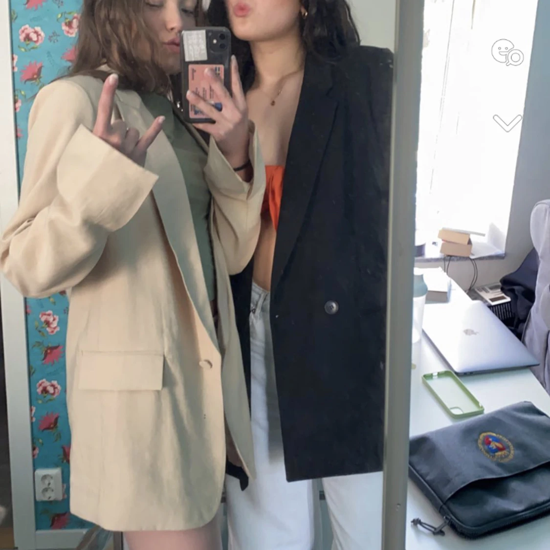 Kavaj beige storlek m