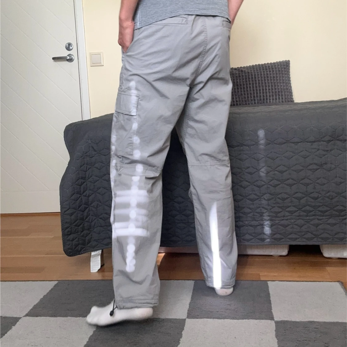 Gråa Cargobyxor HM - 90