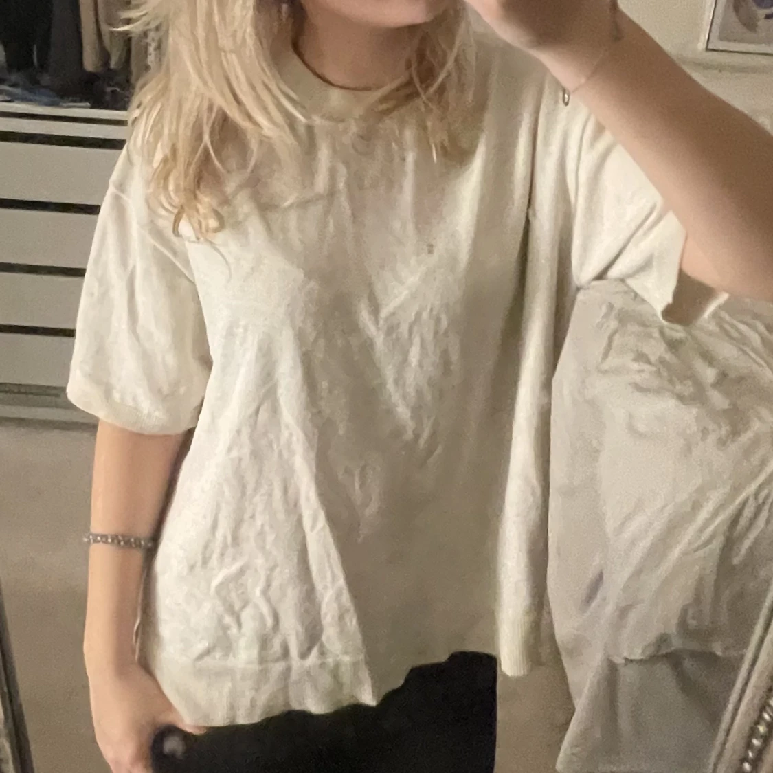 Finstickad tshirt - 90