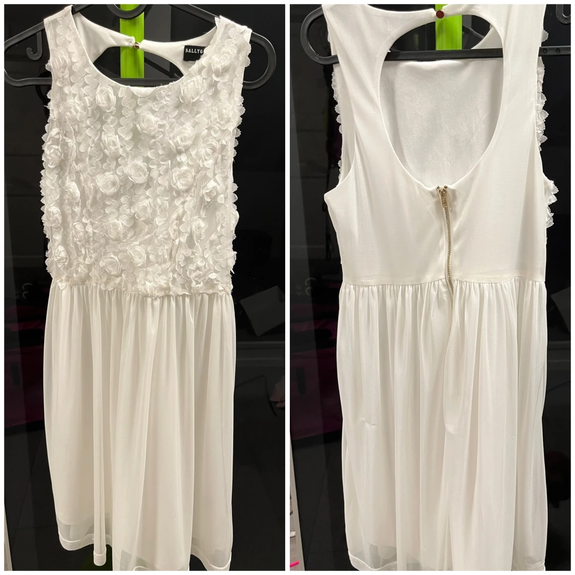 Vit student/examensklänning