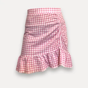 Rosa kjol - Rosa rutig kjol från gina!! Tunnt material