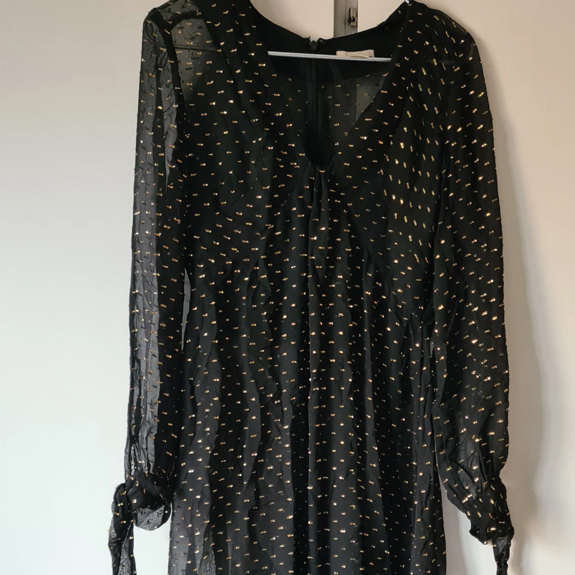 Halvtransparant långklänning från hm trend