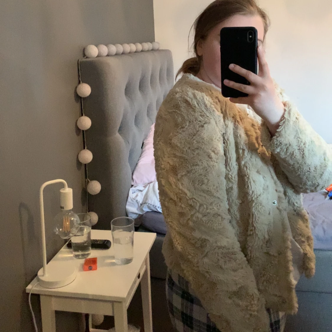 Beige mjuk jacka  - 90