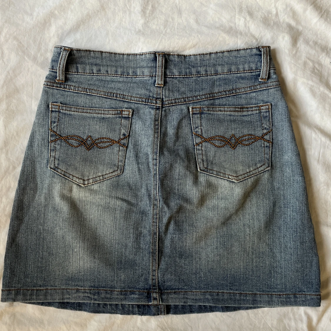 Vintage lågmidjad jeans kjol - 90