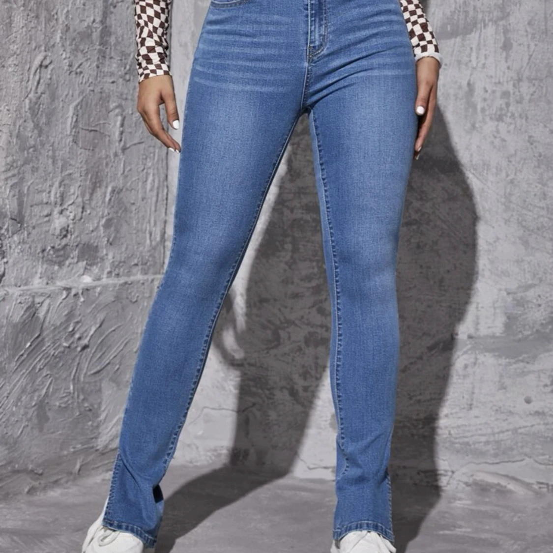 Jeans med slits  - 91