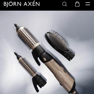 Värmeluftborste - Björn Axén värme luftborste med 3 stycken olika avtagbara tillbehör Använd 3ggr Nypris 729kr