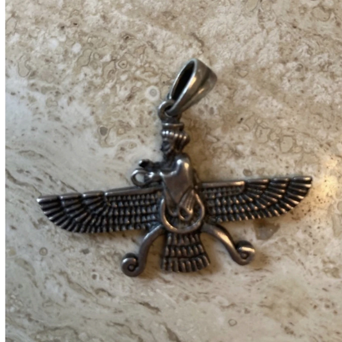 Farvahar silver halsband länk 925 persisk - 90