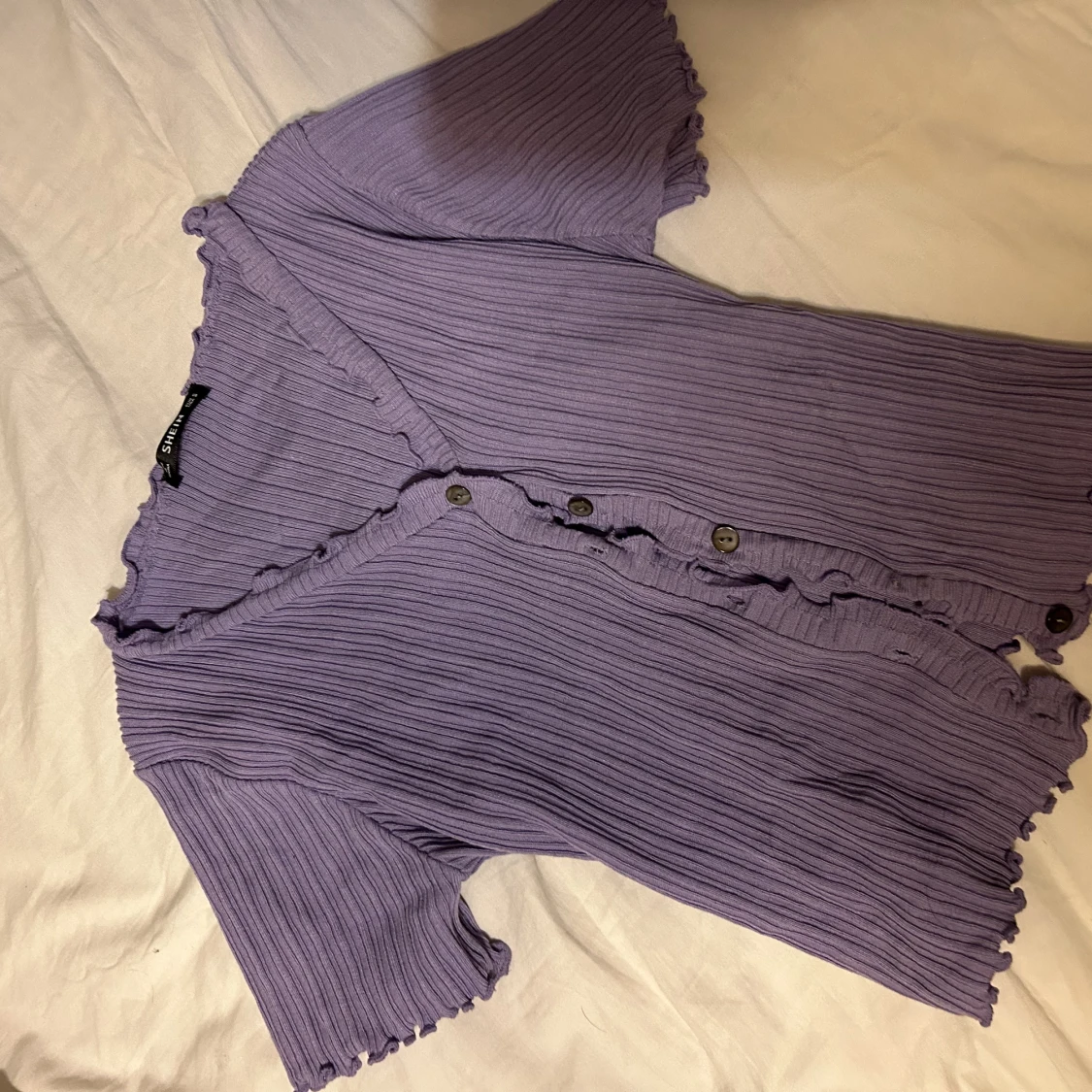 Jätte gullig lila topp - 91