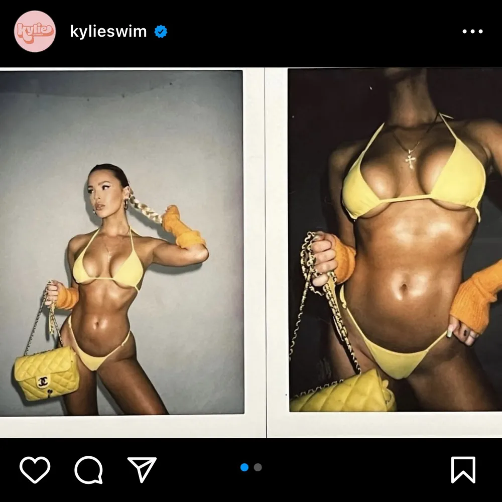 Helt oanvänd tunn bikini med etiketter kvar. Storlek S (överdel XS) båda delar har reglerbara band. Se sista bild för mått. Råkade beställa hem dubbla bikinis från usa med frakt 18$ samt tullavgift på 395 så totalt kostar en ny ca 1400kr. . Muu.