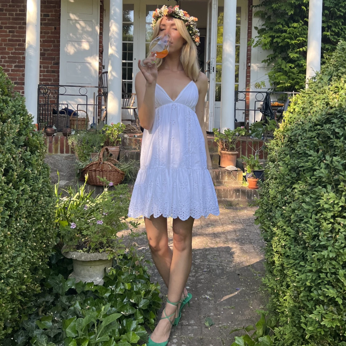 Zara vit klänning - 90