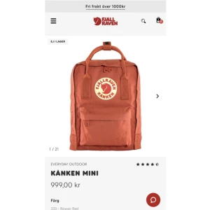 fjällräven kånken mini  - köpt 2020 för 899kr, inte använd många gånger sedan jag köpte den. äkta köpt på naturkompaniet kvitto finns 🩷
